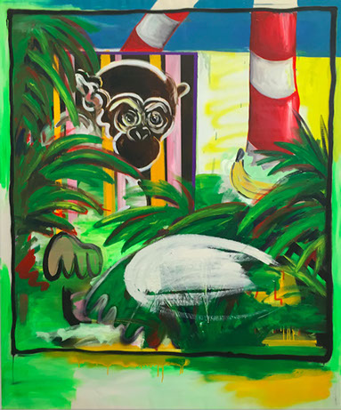 The tourist: don't feed the monkeys